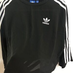 Addidas originals Transparent black and white stripes. Small size